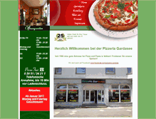 Tablet Screenshot of pizzeria-gardasee.com